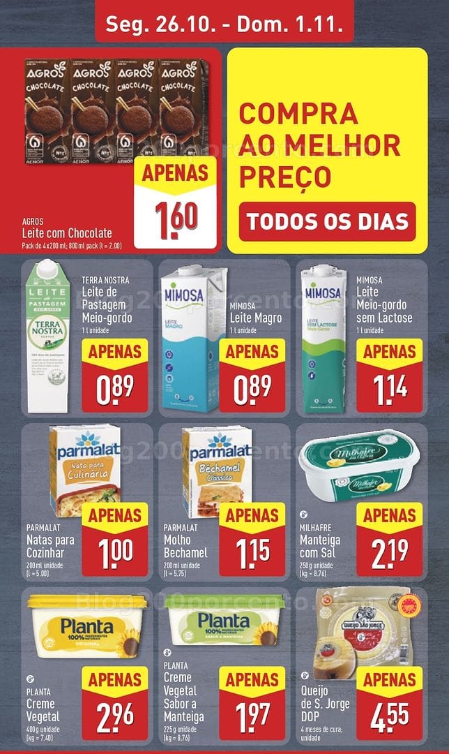 Antevisão Folheto ALDI Promoções de 26 outubro a 1 novembro